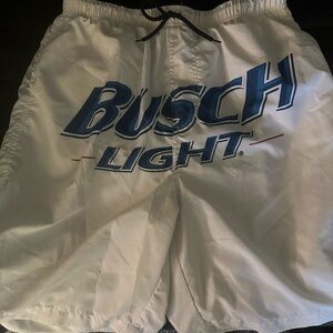 Busch Light White Logo Swim Shorts